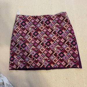 Abstract Square/Diamond Mini skirt